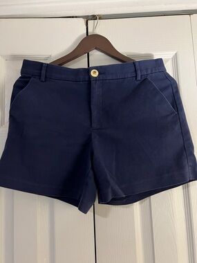 Lilly Pulitzer Navy Cotton Chino Shorts